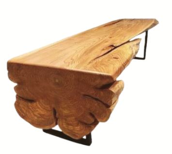 Yellow Cedar Log Table / Desk